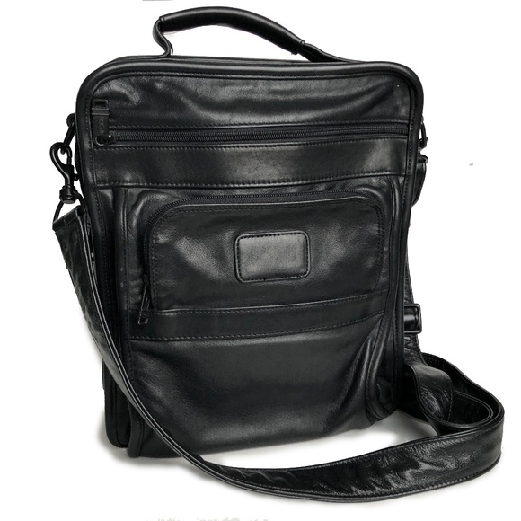 tumi leather carry on